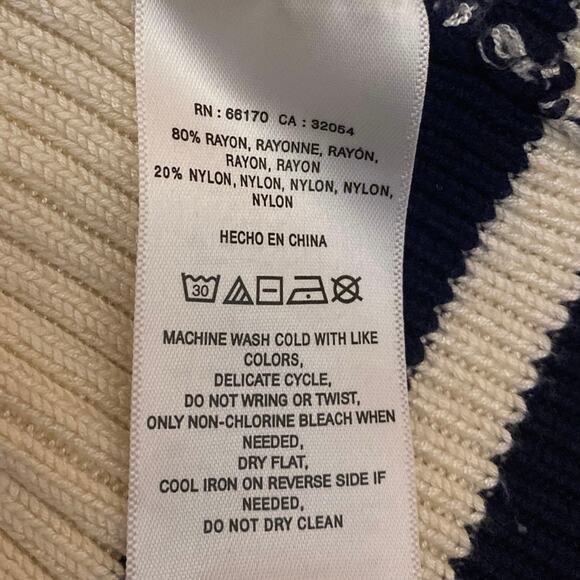 Anthropologie Cream Rib Knit Collar Button Down Long Sleeve Polo Sweater Top XS - Picture 4 of 4